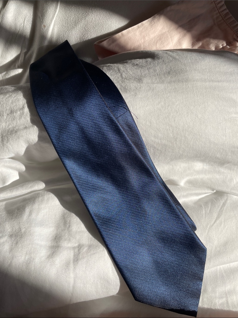 BACHRACH Blue 100% Silk Tie - Men's Accessory